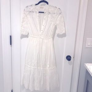Ulla Johnson white embroidered dress